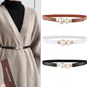 Dress Waist Chain Belt Temperament Retro Waist Seal Sweater Coat Hook Elastic Belt Female
