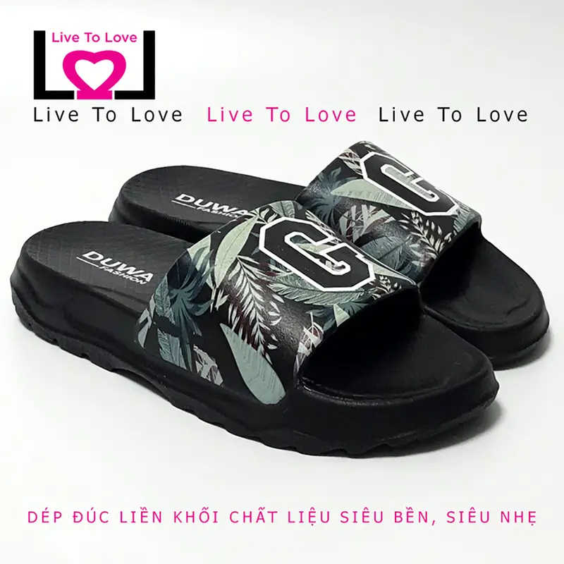 Dép Nam, Nữ Đúc Liền Khối Siêu Nhẹ DUWA LT2263 - Hàng Chính Hãng - Slipper, Dép Đế Bằng Quai Ngang Dép Lê 3