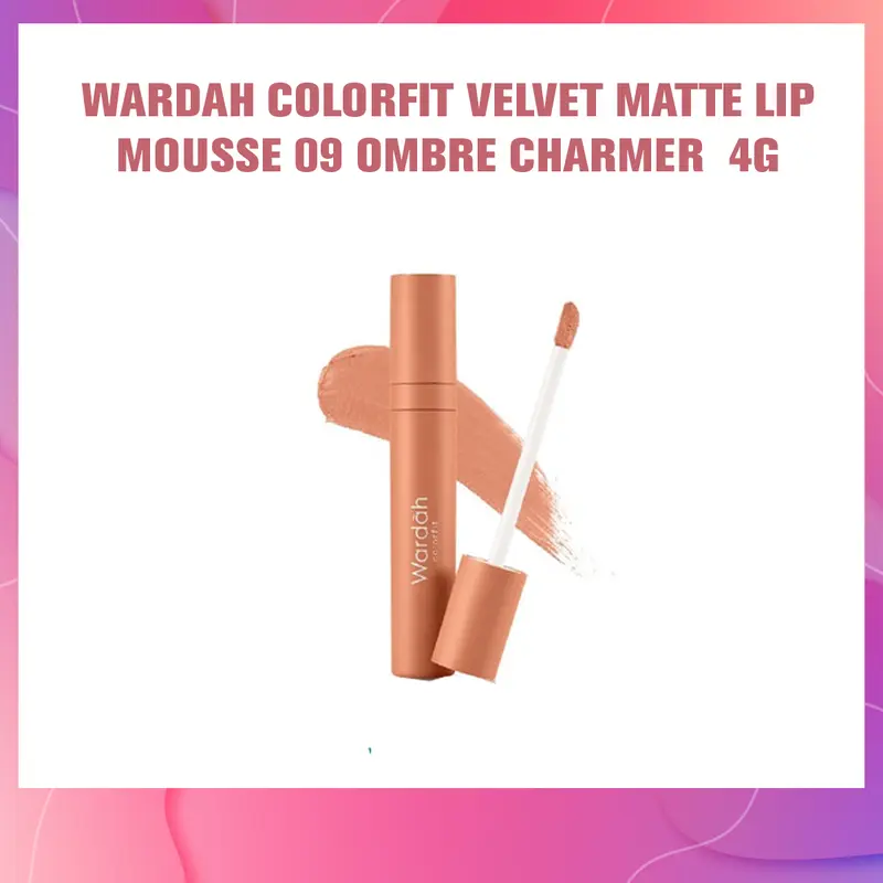 WARDAH COLORFIT VELVET MATTE LIP MOUSSE SUPER LENGKAP !!! Matte Brown 3
