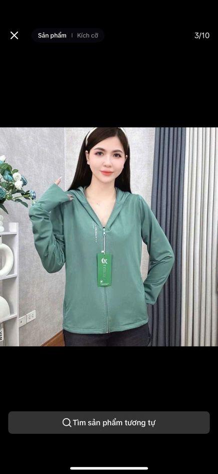 Product Introduction of Hàng 2lớp ) Áo chống nắng nữ SPF 50+ chất liệu Thun cotton  mềm mại giặt máy ko bai xù 7
