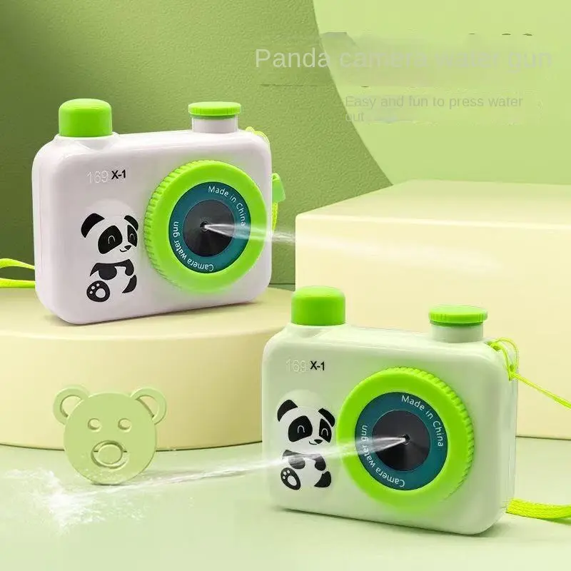 Panda Cartoon Children's Water game Camera Summer Outdoor Water Spray Camera Prank Water Splashing Festival Toy Camera Water machine