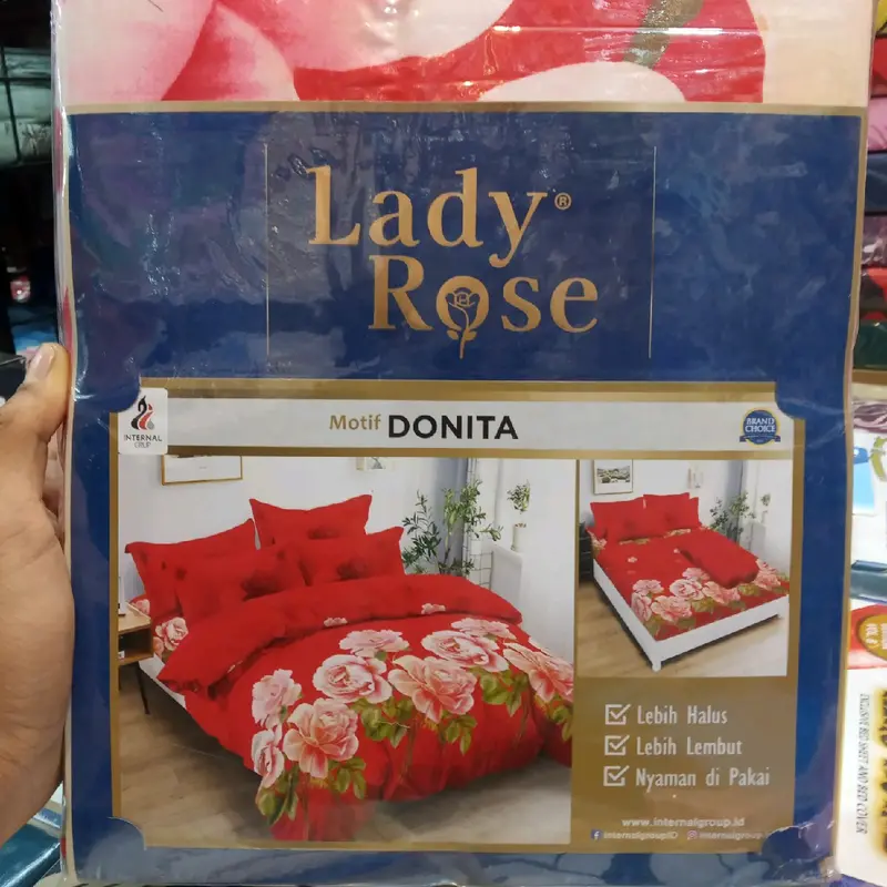 SEPRAI LADDY ROSE 180X200 Katun Bunga King Size 4