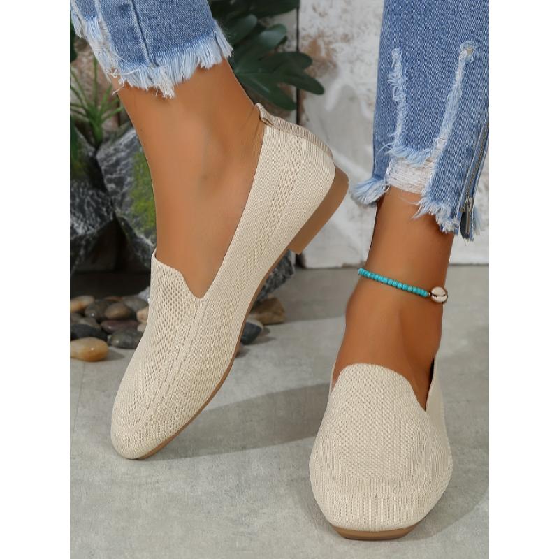 Product Introduction of Women's flat shoes with one strap, breathable square head large size wide foot shoes, casual and light walking shoes for all seasons 29