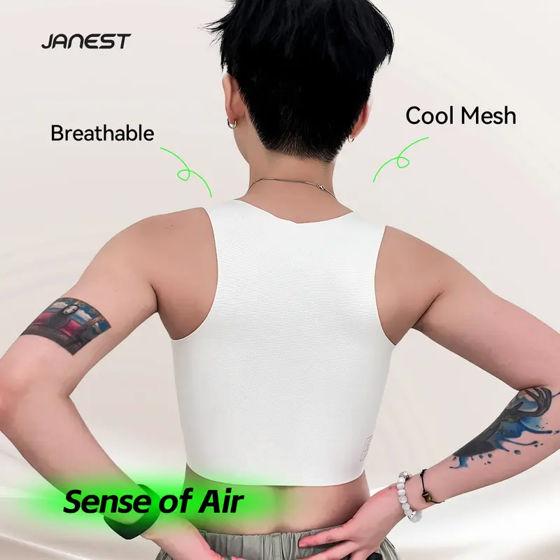 Dụng Cụ Đóng Ngực Tomboy, Liền Mạch, Định Hình Ngực, Đồ Quần Áo Thể Thao, Dụng Cụ Đóng Nửa, Dành Cho Phụ Nữ Ngoại Cỡ 8