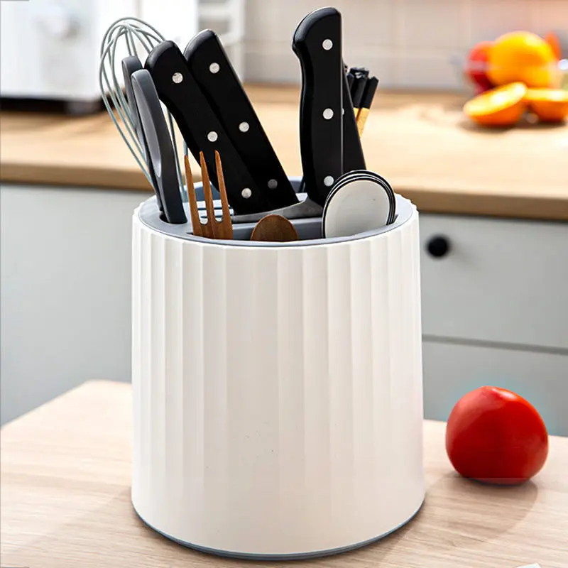 360° Knife Holder Kitchen Multifunctional Storage Rack Tool Knife Block Kitchen Organizer