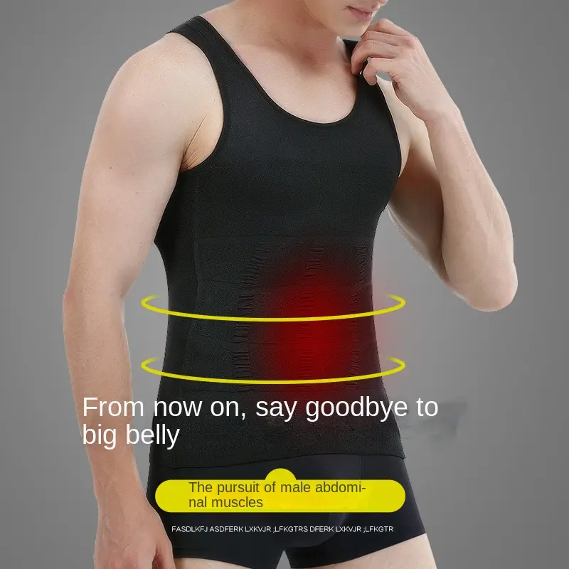 Áo nịt bụng nam Gile Singlet Cho Áo định hình Áo ép cơ thể nam 5