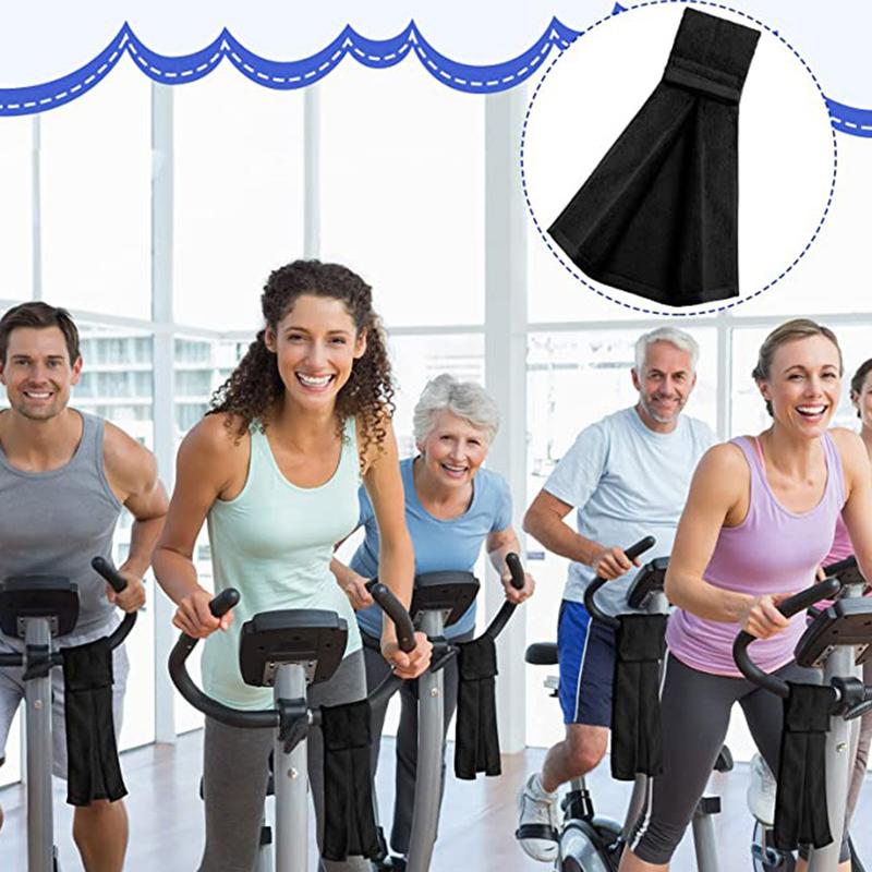 Khăn Sân Bóng Đá, Kf.Q, Có Móc Và Dây Buộc Vòng, Phụ Kiện Bóng Đá Kín Cầm Tay Khăn Bông Thấm Mồ Hôi Thể Thao Siêu Hấp Thụ Nước, Thích Hợp Cho Bóng Đá, Golf, Phòng Tập Gym Thể Dục, Thể Dục 3