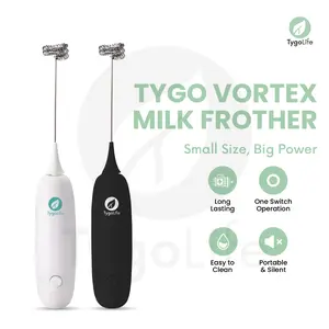 TYGO VORTEX MILK FROTHER EGG BEATER HAND MIXER PENGOCOK TELUR PEMBUIH SUSU KOPI DALGONA MINUMAN ELEKTRIK PORTABLE WHISKER BATERAI