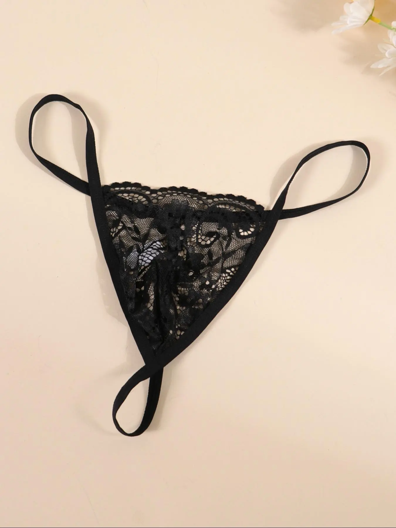 Men's Floral Lace Thong, Sexy Breathable Comfortable Briefs for Daily Wear, Men's Underwear for All Seasons