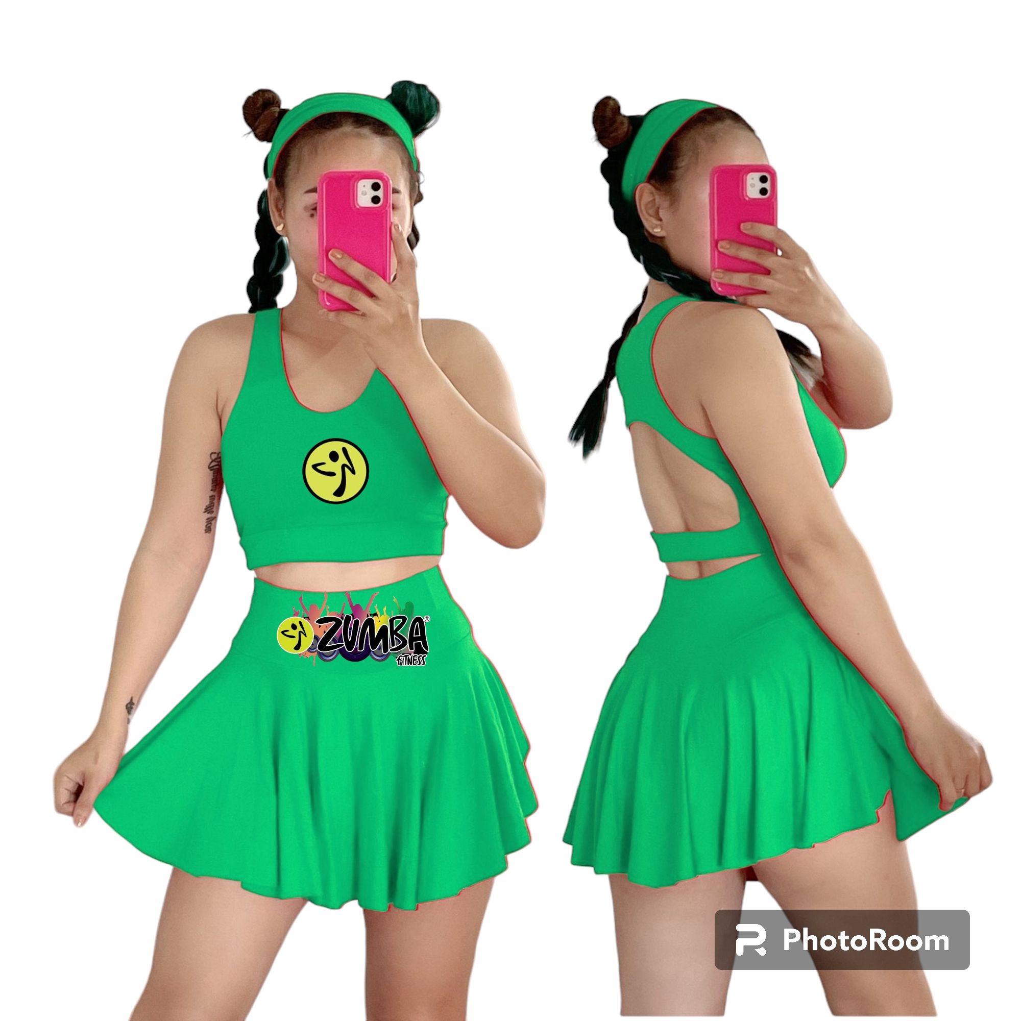 Zumba skort-skirt with short uniform or Terno_voghion.com