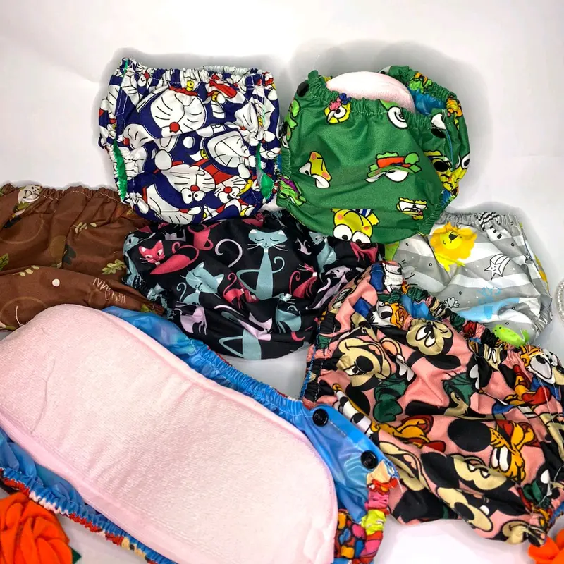 [PAKET ISI 8 ] clody popok cuci ulang insert terpisah Diaper Clodi 0