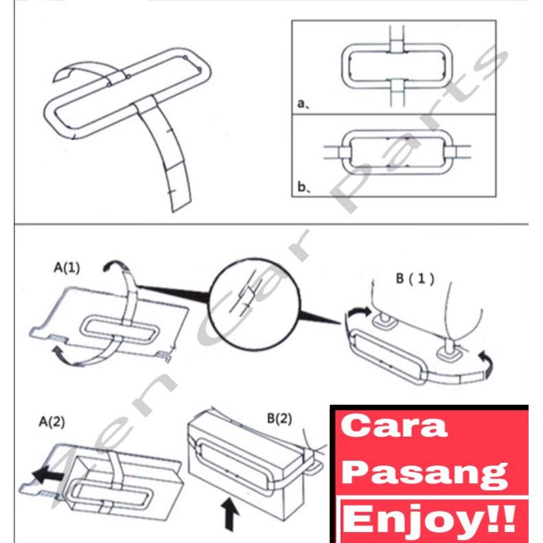Car Holder Penjepit Tempat Tissue Mobil 4