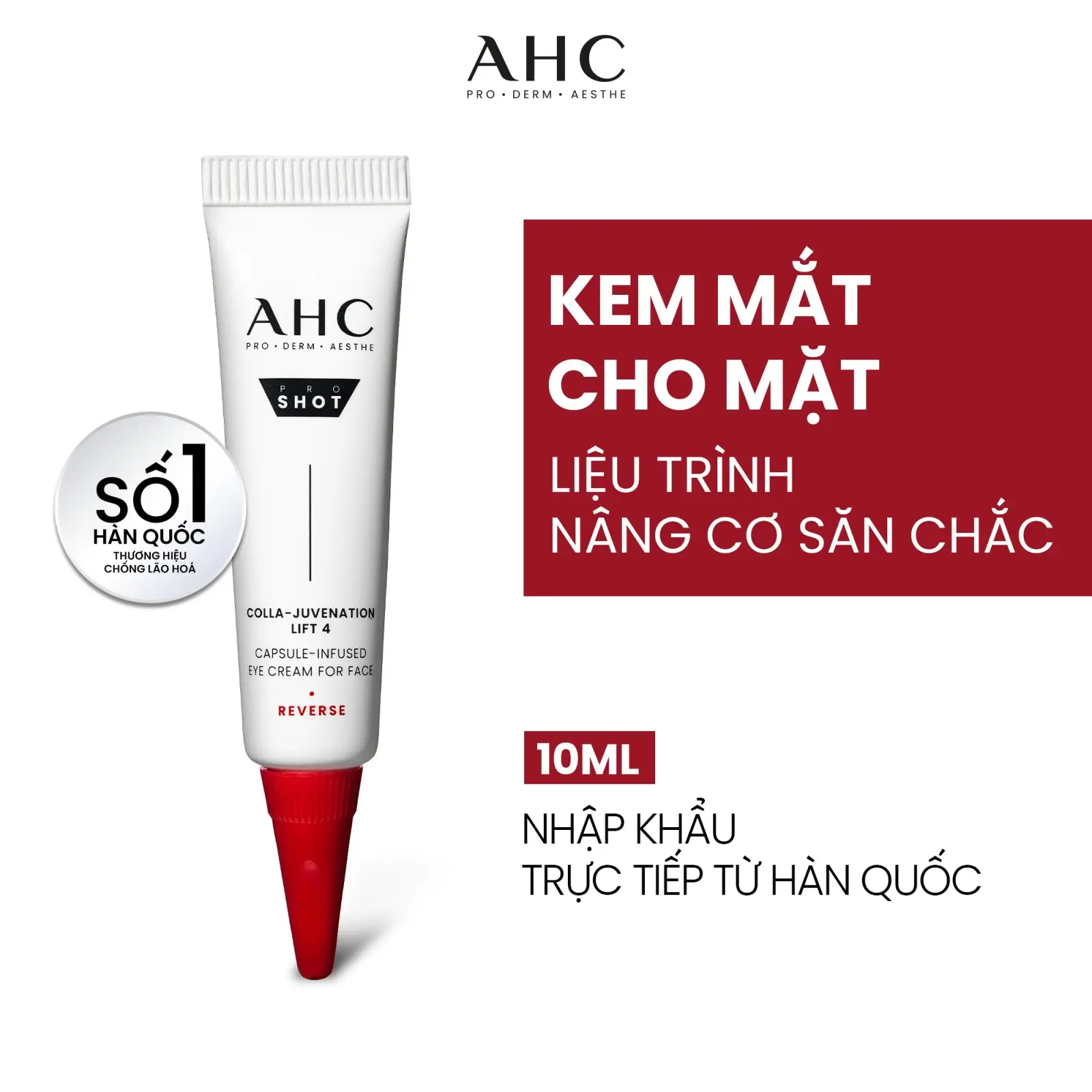 [HB GIFT] Kem mắt cho mặt Chống lão hóa PROSHOT COLLA-JUVENATION LIFT 4 10ML