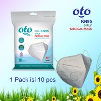 Gambar OTO Masker KN95 MEDICAL Mask 5-Ply Earloop Face 5 lapis isi 10 pcs dari OTO Adult Diapers Kota Administrasi Jakarta Utara 3 Tokopedia