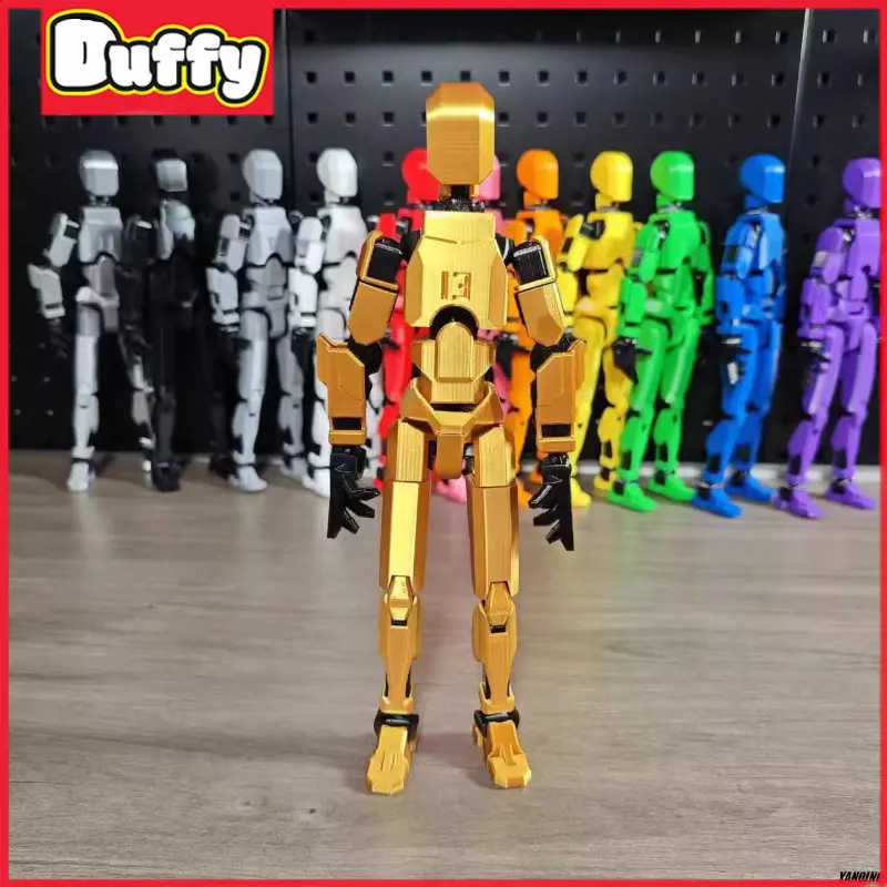 Duffy toys【COD】Dummy 13 Action Figure / Mainan Transformasi Bergerak Multi-Sendi / Model Tubuh Manusia Cetak 3D /Dummy Bentuk Gerakan Sendi DIY/Boneka Robot/Joint Movable Action Figurines Lucky 13/Boneka Transformasi Boneka/Dummy Titan 13 Action Figure 7