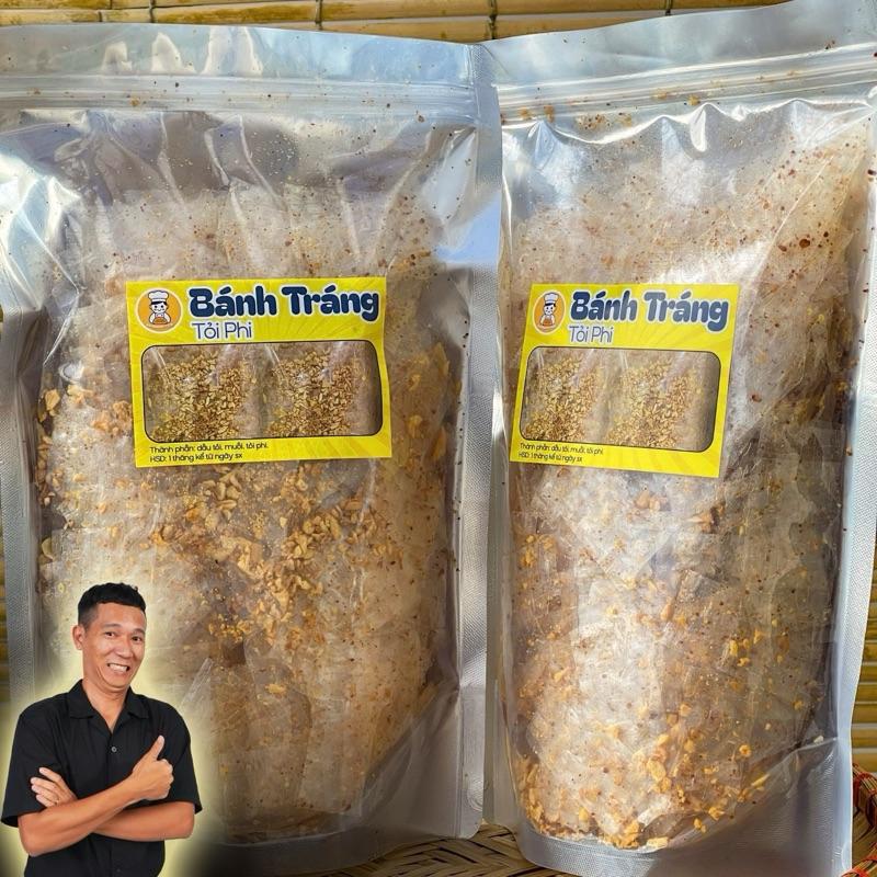 Bánh tráng trộn Tỏi phi bịch 250g Nhà BaoQuang Food, ăn vặt Snack Food Thức Ăn