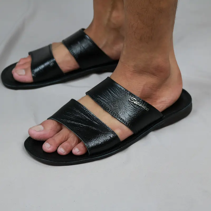Estunice Sandal Kulit Pria Original 100% Sendal Slop Pria Size 38-45 - ES 02 2
