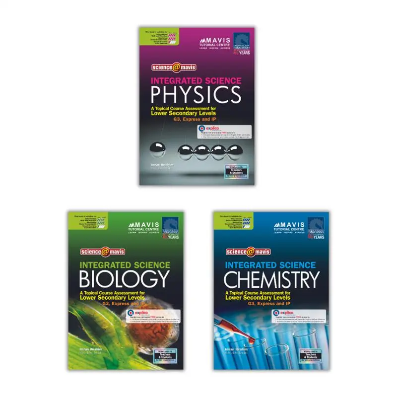 100% Quality Integrated Science Series For Lower Secondary Levels | Topical | Secondary Science School Assessment Books - SAP
