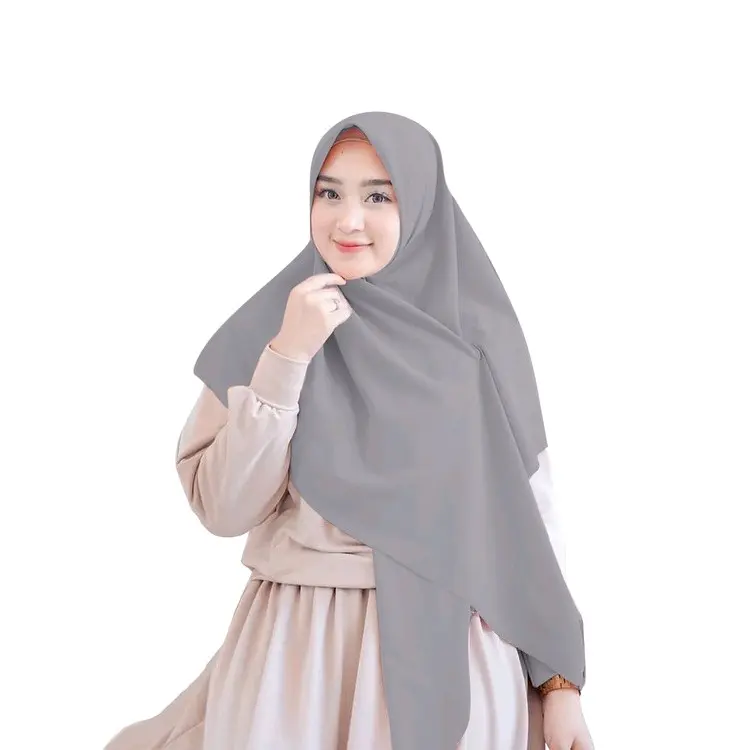 Kerudung SEGI EMPAT 115X115 CERUTY BABYDOLL PREMIUM Jilbab Nyaman Cantik Muslim