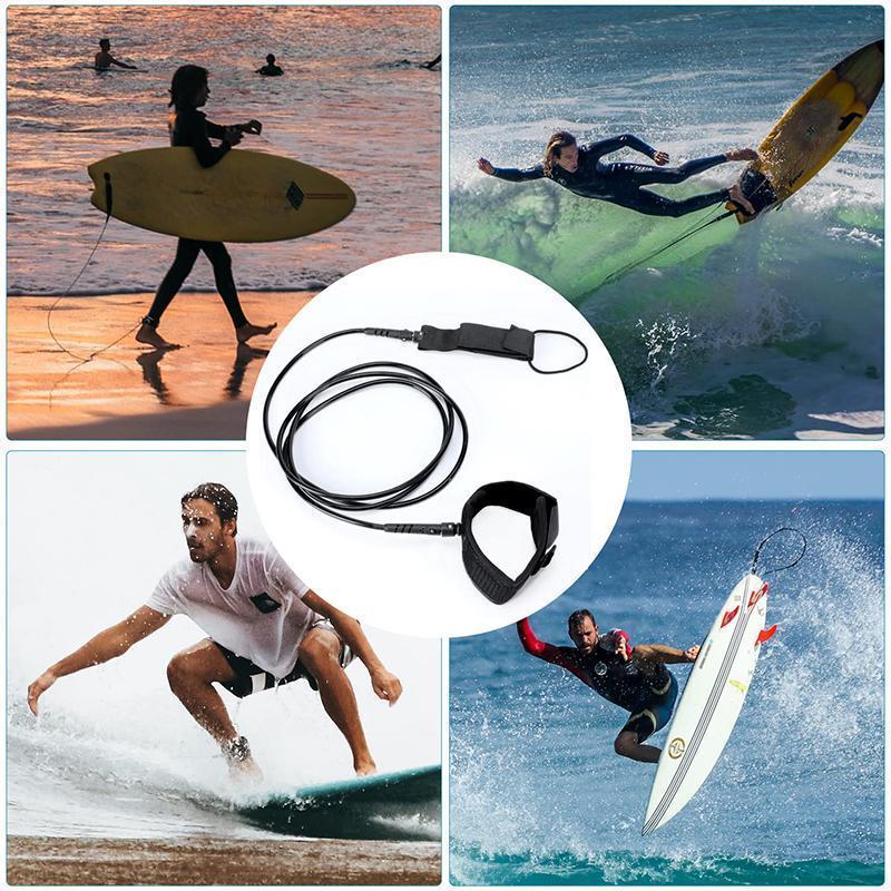 Product Introduction of Surfboard Leash Straight TPU Surf Leash Foot Ropes Ankle Strap for Paddle Stand Up Board Sup 16