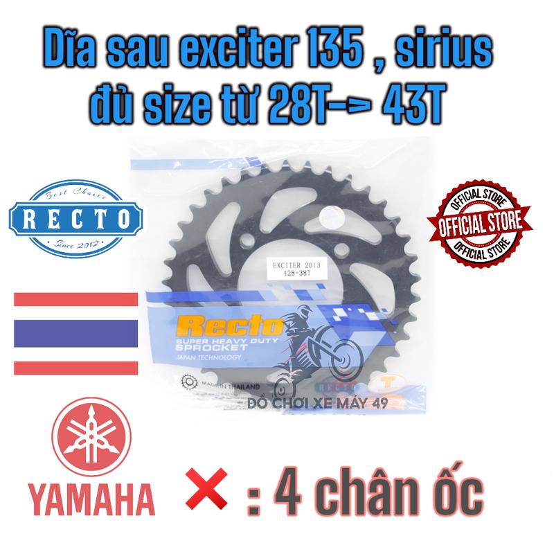 Product Introduction of Dĩa Sau Recto Exciter 135 đủ size 28T 30T32T 33T 34t 35T 36T 37T 38T 39T 40T 41T 42T Hàng Thái Lan 1