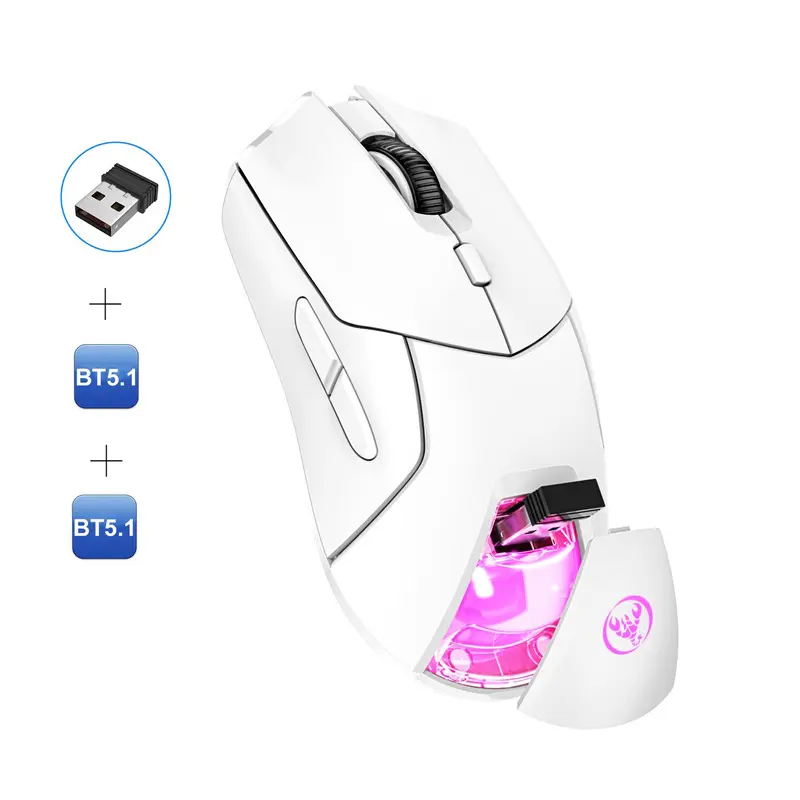 Rechargeable Wireless Gaming Mouse, Ergonomic Design Bluetooth-compatible Mouse, Gaming Mouse for Gamer, Gaming Accessories 2