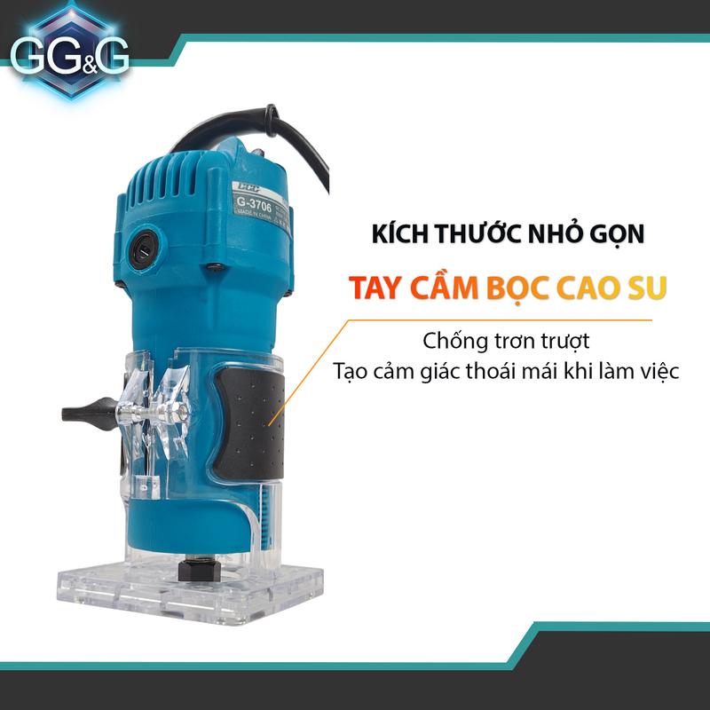 Máy phay gỗ, máy soi gỗ, soi alu chính hãng GGG công suất 800w, tốc độ 30000v/p