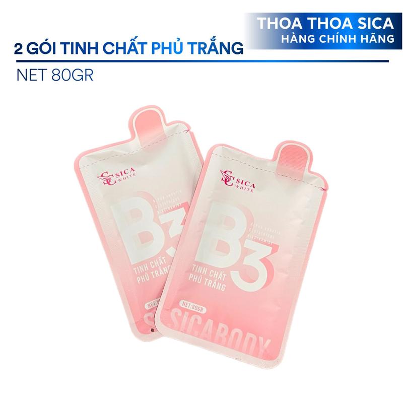 2 Gói Kem tinh chất B3- hỗ trợ sáng hồng da, Nữ Skincare Dưỡng Body Làm Đẹp Da