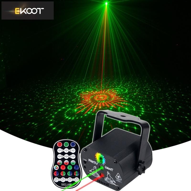 Đèn laser mini pro 60 hình hoa văn, có cảm biến nhạc 17 kiểu chỉnh (chớp , nháy, nhanh chậm đứng,cảm nhạc, hẹn giờ...), 60 hình hoa văn 4