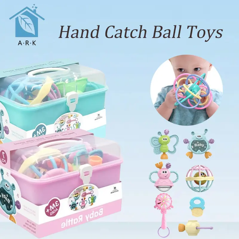 Bitable Objects Newborn Manhattan Training Ball Hand Catch Ball Toys Bitable & Boilable ...