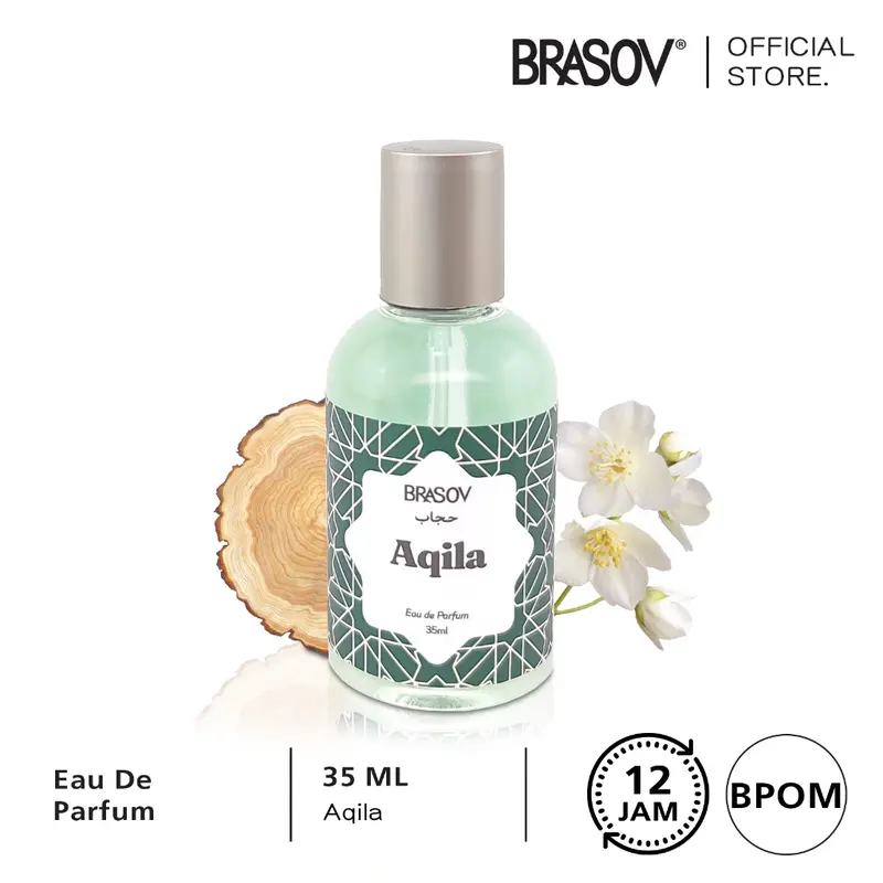 Brasov Hijab Parfum EDP Wanita 35 mL Eau De Parfum Fragrance Parfum Spray Halal BPOM Perfume Wangi Red Wanginya 1