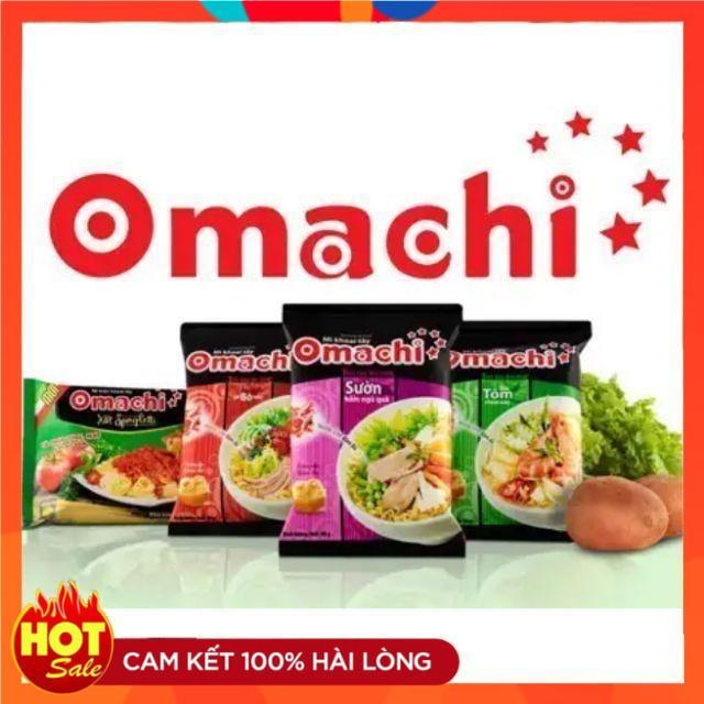 Giảm 50% Combo 5 gói mì gói ăn liền khoai tây Omachi mì tôm 80g vị bò hầm sườn hầm ngũ quả mì trộn mì riêu Phở