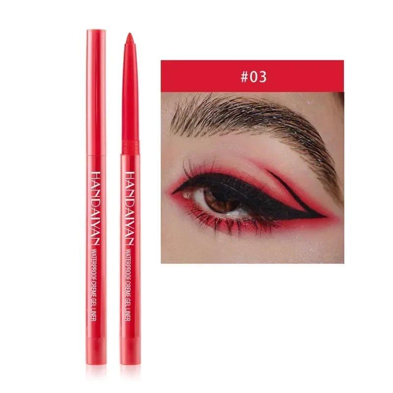 Product Introduction of Waterproof Pearlescent Matte Eyeliner Not Easy Pen Rotatable Eyeliner Long Lasting Eye Makeup Tools Korean Makeup Products Lipliner Eyeshadow 26