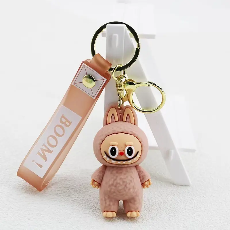 Mặt Dây Chuyền Móc Chìa Khóa Cừu Rab, Phong Cách Hoạt Hình, Búp Bê Silicon Labubu Dễ Thương, Thích Hợp Làm Móc Khóa Ba Lô Hoặc Xe Hơi, Tuyệt Vời Làm Quà Tặng 2