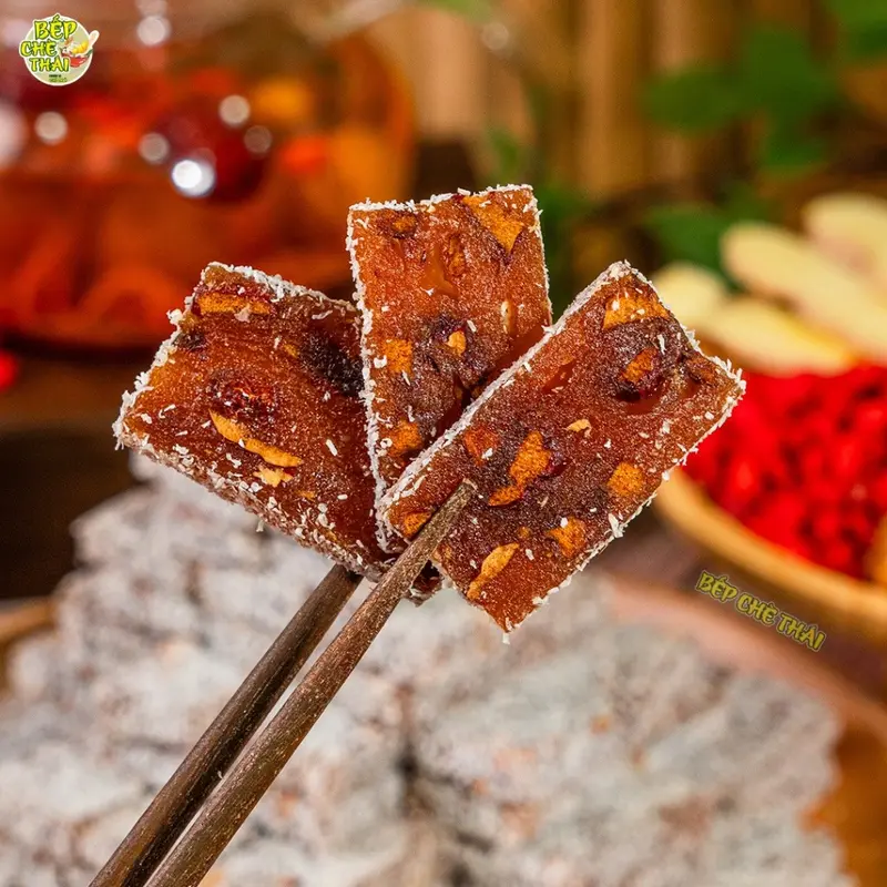 Bánh Gừng Táo Đỏ Dinh Dưỡng Tốt Cho Sức Khỏe Snack Ăn Vặt Food Thức Ăn Nho Candy Chua Đường kẹo  gừng Sen mứt 5