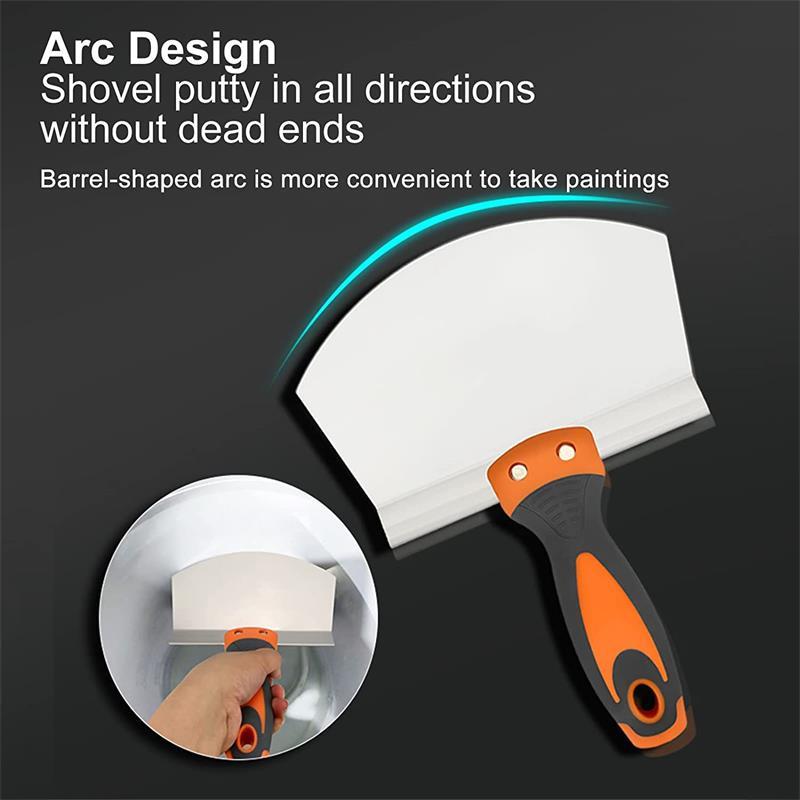 Product Introduction of 1pcs Stainless Steel Wall Paint Plaster Shovel Putty Knife Scraper Blade Paint Feeder Filling Spatula Construction Tools 6