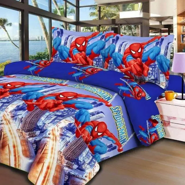Promo sprei motif kartun anak spiderman sarban dan sargul disperse