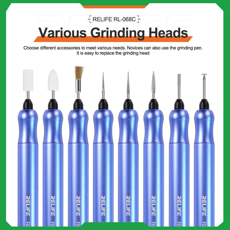RELIFE RL-068C Speed Adjustable Electric Grinding Pen Multifunction Smart Rechargeable Sanding Tool For Mobile Phone Repair 3