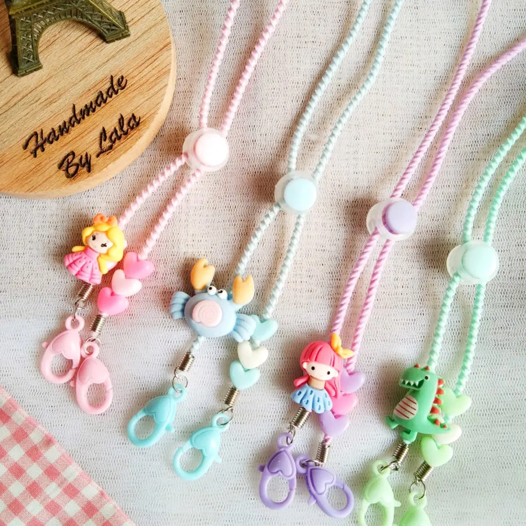 Strapmasker anak custom nama karakter gift dan souvenir
