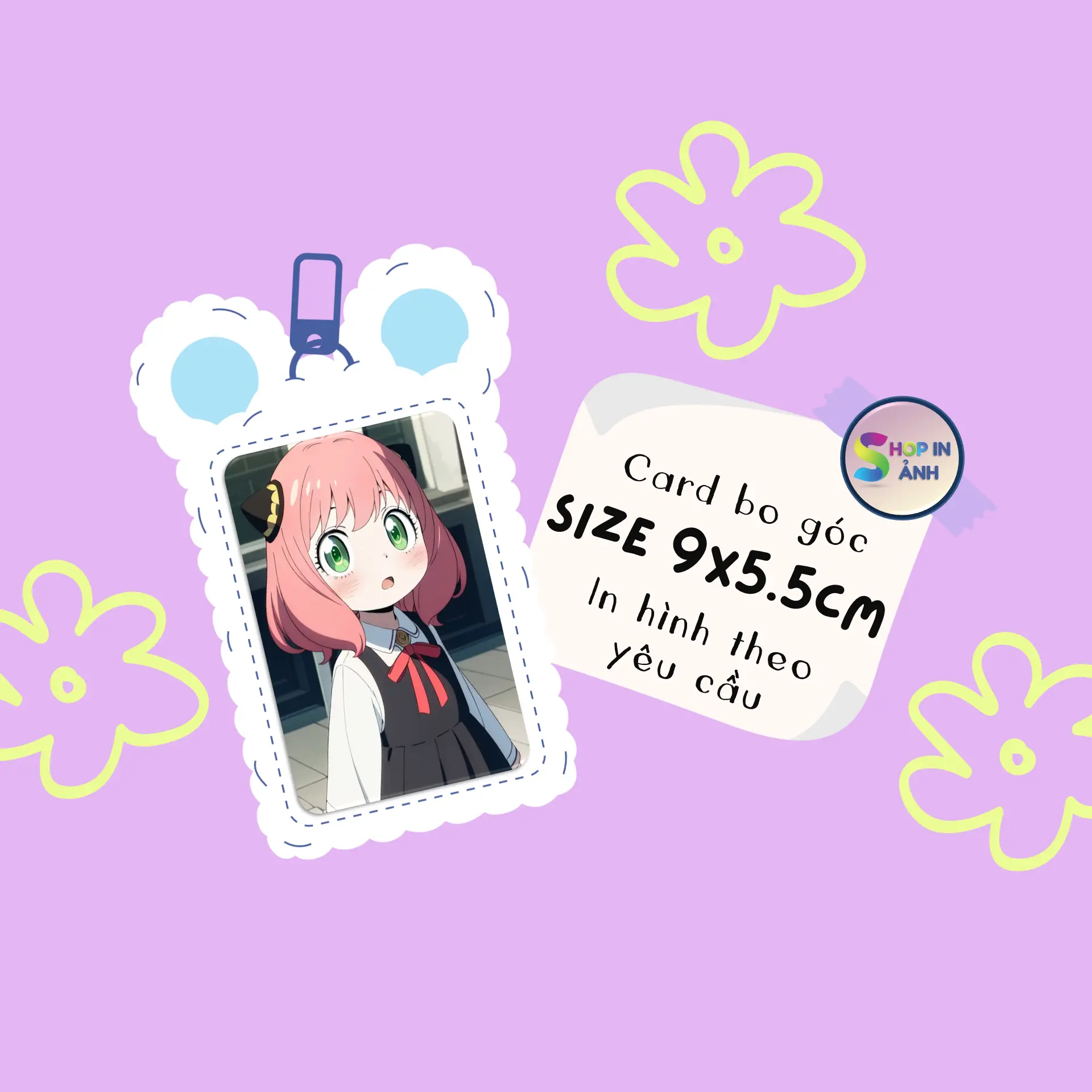 Combo 100 Card Bóng Bo Góc 1 MẶT. In hình theo yêu cầu Size 9 x 5.5cm. In hình anh trai say hi - anime - thần tượng - chân dung - hoạt hình - gia đình - bạn bè - say hi. card fansite