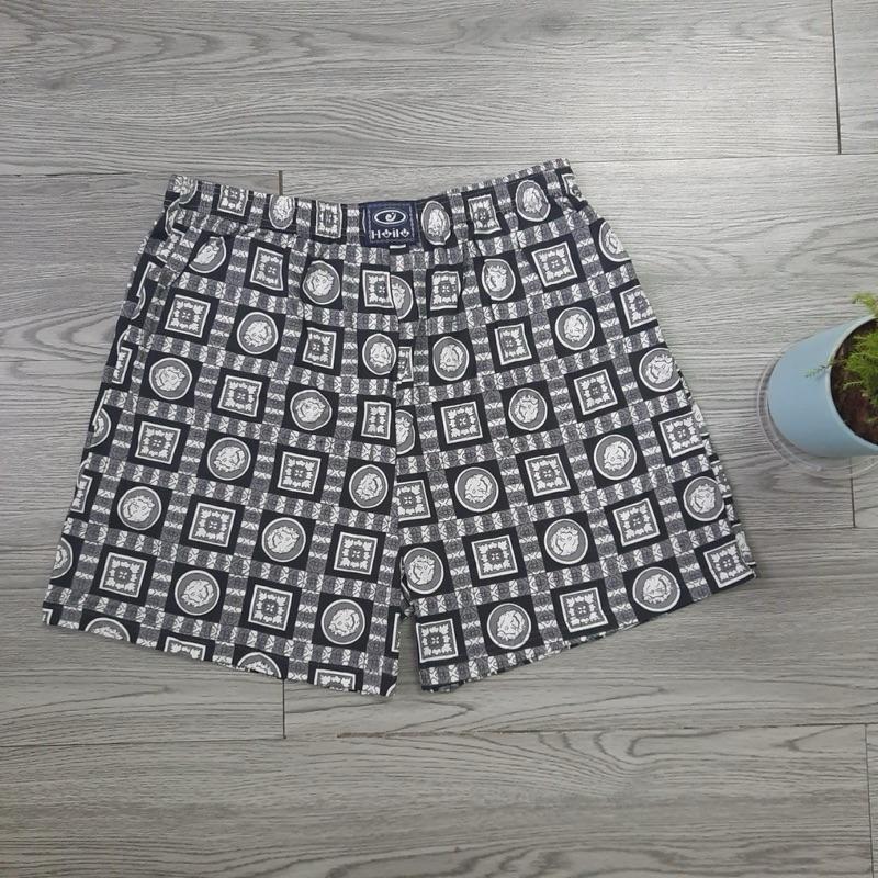 Quần đùi nam cotton mát nhẹ quần short mặc ở nhà đi ngủ thanh niên và trung tuổi 4