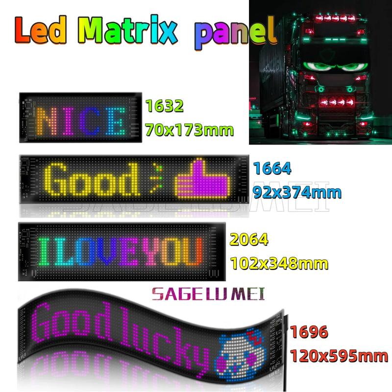 Devil's eye smart screen led Matrix display car panel flexible - TikTok ...