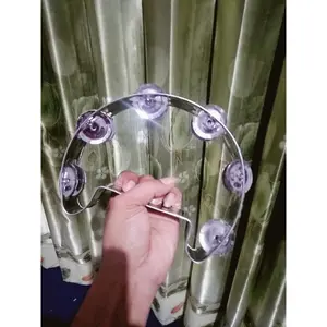 Tamborin sabit/kecrek stainlees singgel/kecrekan Asli