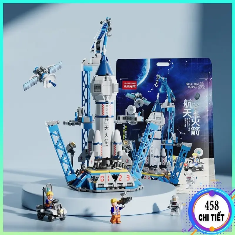Đồ Chơi Lắp Ráp Mô Hình 3D Tàu Vũ Trụ Giúp Bé Phát Triển Trí Thông Minh Bộ Lắp Ráp Tháo Lắp 7