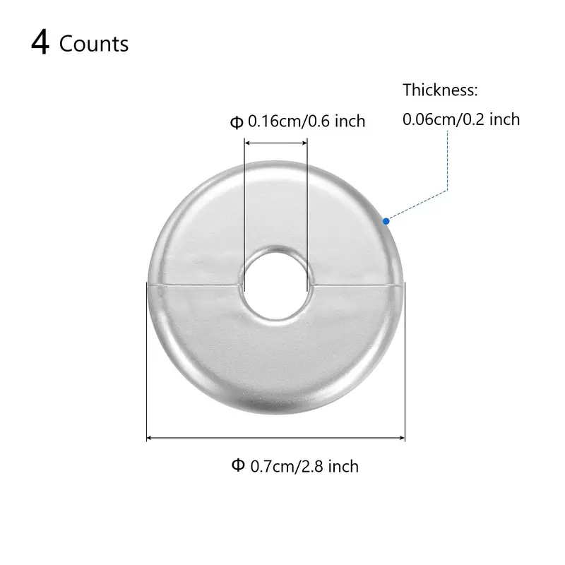 Wall Flange Decorative Plate, Round Self-adhesive Plumbing Cover Plates for Water Pipe Faucet Decoration Accessories, Home Accessories 1