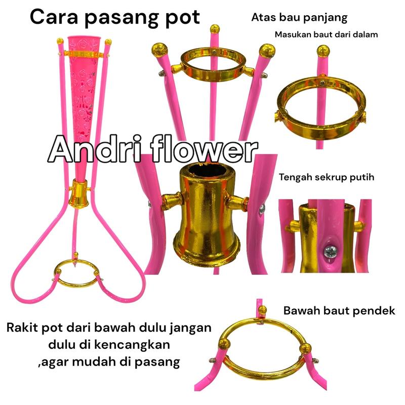 Product Introduction of bunga hias bunga pojok sakura mihua k 14 set pot besi BUNGA PELASTIK 2