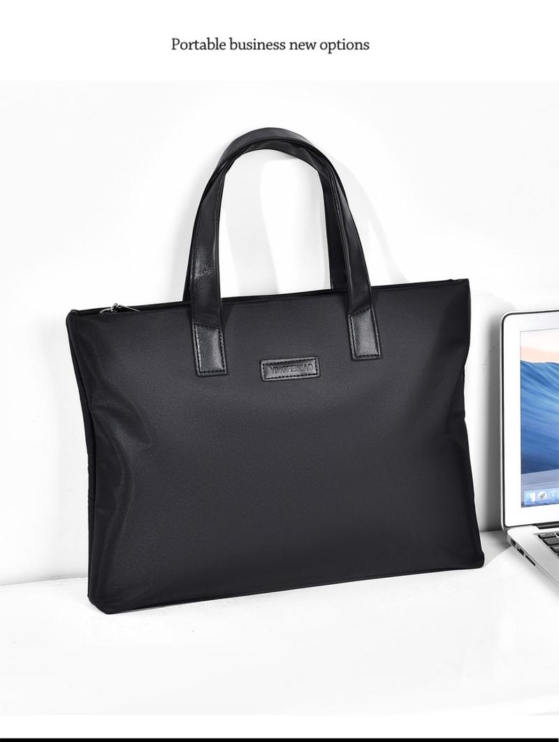 Product Introduction of Men's Simplicity Fashion Oxford Cloth Handbag A4 File Data Packet Daily Office Travel Portable Meeting Men's Bag 15