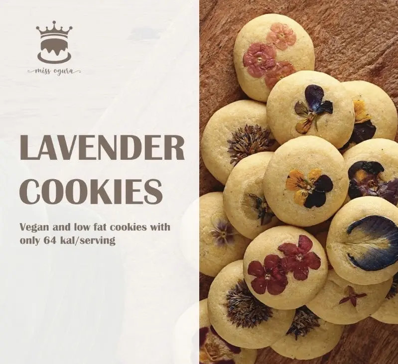 Lavender Cookies / Vegan / Low Calories
