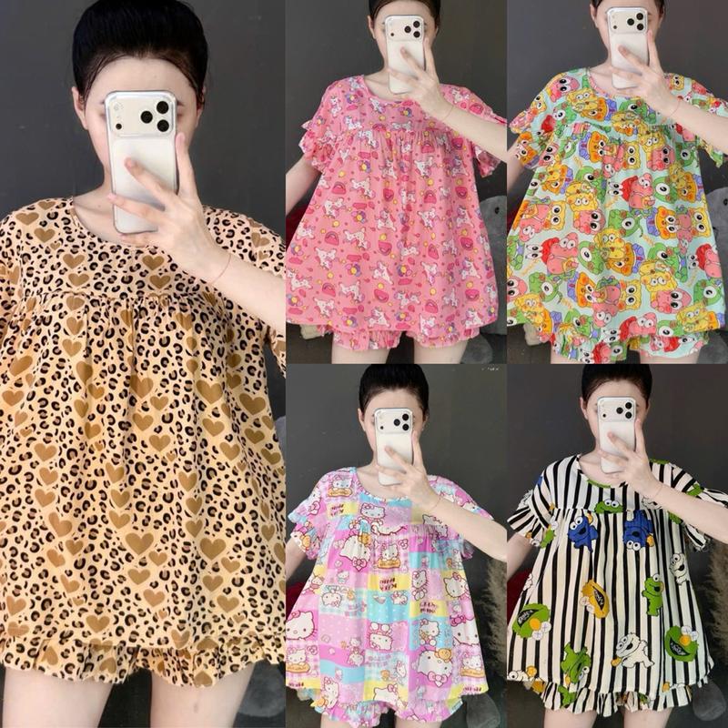 Set Bộ Tole Tay Bèo BabyDoll Quần Suông Mịn Mát Chuẩn Dáng - Hà Nguyễn Shop