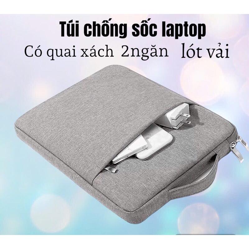 Túi Chống Sốc Laptop 2 ngăn có Quai xách Chống Nước 15.6 Inch 14 Inch 13 Inch Túi đựng laptop nam nữ chống sốc cao cấp